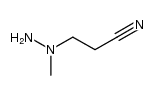 3-(1-甲基肼基)丙腈 结构式