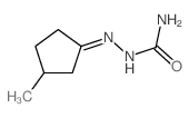 2-(3-甲基环亚戊基)肼甲酰胺 结构式