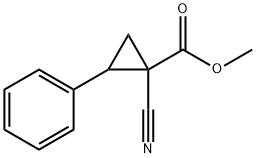 1-氰基-2-苯基环丙烷羧酸甲酯 结构式
