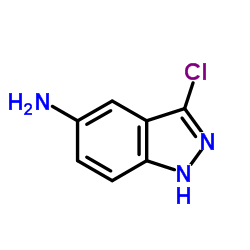 3-氯-5-氨基-1H-吲唑 结构式