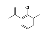 2-氯-1-甲基-3-(1-甲基乙烯基)苯 结构式