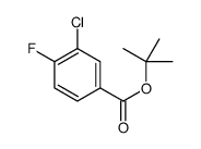 3-氯-4-氟苯甲酸叔丁酯 结构式
