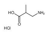 rac-3-氨基异丁酸盐酸盐 结构式