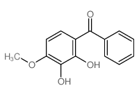 (2,3-Dihydroxy-4-methoxyphenyl)phenylmethanone 结构式