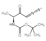 (3S)-3-boc-氨基-1-二氮杂-2-丁酮 结构式