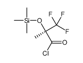 Propanoyl chloride, 3,3,3-trifluoro-2-methyl-2-[(trimethylsilyl)oxy]-, (2S)- 结构式