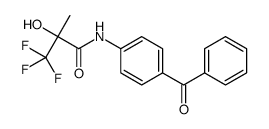 N-(4-苯甲酰基苯基)-3,3,3-三氟-2-羟基-2-甲基丙酰胺 结构式