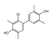 2-氯-3,3',5,5'-四甲基-4,4'-联苯二酚 结构式