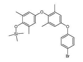Benzene, 5-(4-bromophenoxy)-2-[3,5-dimethyl-4-[(trimethylsilyl)oxy]phenoxy]-1,3-dimethyl- 结构式