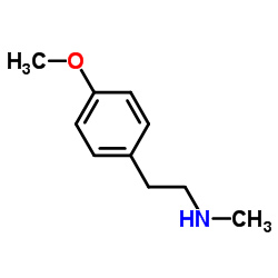 N-甲基-2-(4-甲氧基苯基)乙胺 结构式