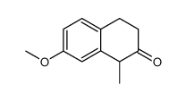 1-甲基-7-甲氧基-2-萘满酮 结构式