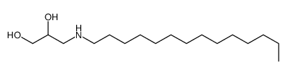 3-(十四烷基氨基)丙烷-1,2-二醇 结构式