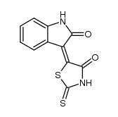 (5Z)-5-(2-氧代-1H-吲哚-3-亚基)-2-硫代-1,3-噻唑烷-4-酮 结构式