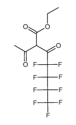 2-乙酰基-4,4,5,5,6,6,7,7,7-九氟-3-氧代庚酸乙酯 结构式