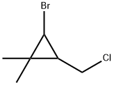 2-溴-3-(氯甲基)-1,1-二甲基环丙烷 结构式