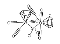[Cp(CO)2W]2SnCl2 结构式