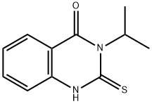 3-异丙基-2-巯基喹唑啉-4(3H)-酮 结构式