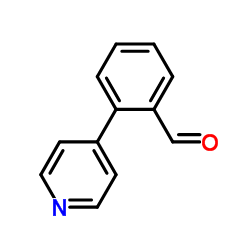 2-(4-吡啶基)苯甲醛 结构式