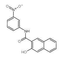 3-羟基-N-(3-硝基苯基)-2-萘甲酰胺 结构式