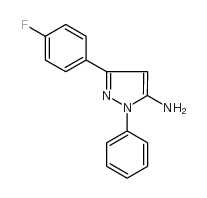 3-(4-氟苯基)-1-苯基-1H-吡唑-5-胺 结构式