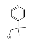 4-(2-氯-1,1-二甲基乙基)吡啶 结构式