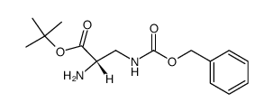 3-(Cbz-氨基)-L-丙氨酸叔丁酯 结构式