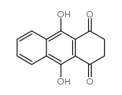 2,3-二氢-9,10-二羟基-1,4-蒽二酮 结构式