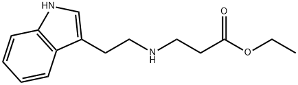 3-{[2-(1H-吲哚-3-基)乙基]氨基}丙酸乙酯 结构式