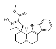 Indolo[2,3-a]quinolizine-1-propanoic acid, 1-ethyl-1,2,3,4,6,7,12,12b-octahydro-α-(hydroxyimino)-, methyl ester, (1S,12bS)- 结构式