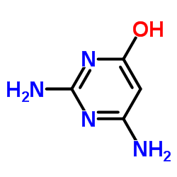 2,6-二氨基-4-嘧啶醇 结构式