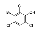 3-bromo-2,4,6-trichlorophenol 结构式