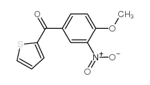 (4-甲氧基-3-硝基苯基)-(2-噻吩)甲醛 结构式