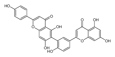 罗波斯塔双黄酮 结构式