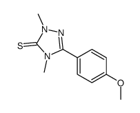 5-(4-甲氧基苯基)-2,4-二甲基-1,2,4-三唑-3-硫酮 结构式