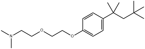 N,N-二甲基-2-[2-[4-(1,1,3,3-四甲基丁基)苯氧基]乙氧基]乙胺 结构式