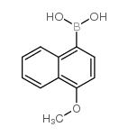 4-甲氧基萘-1-硼酸 结构式