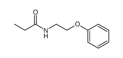 N-(2-苯氧乙基)丙酰胺 结构式