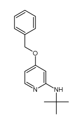 N-叔丁基-4-苄氧基-2-吡啶胺 结构式