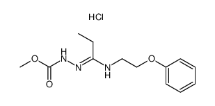 2-[1-[(2-苯氧基乙基)亚氨基]丙基]肼羧酸甲酯盐酸盐 结构式