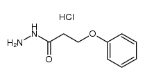 3-苯氧基丙酰肼盐酸盐 结构式