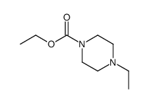 4-乙基-1-哌嗪羧酸乙酯 结构式