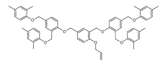2,4-双(2,4-双(2,4-二甲基苯氧甲基)苯氧甲基)烯丙氧基苯 结构式