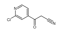 3-(2-氯吡啶-4-基)-3-氧代丙腈 结构式