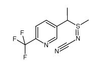 5-(1-氰基亚氨基乙基)-2-(三氟甲基)吡啶 结构式