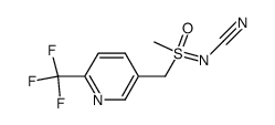 N-[甲基氧代[[6-(三氟甲基)-3-吡啶基]甲基]-λ4-亚磺酰基]氰胺 结构式
