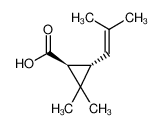 1R,3R-反式菊酸 结构式