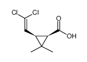 1R-顺式二氯菊酸 结构式