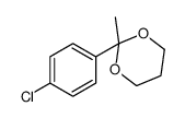 2-(4-氯苯基)-2-甲基-1,3-二氧六环 结构式