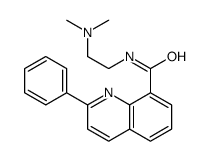 N-[2-(二甲氨基)乙基]-2-苯基喹啉-8-甲酰胺 结构式