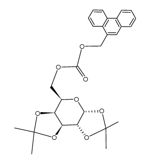 1,2:3,4-二-O-异亚丙基-α-D-吡喃半乳糖 9-菲甲基碳酸酯 结构式
